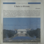 I have a dream..