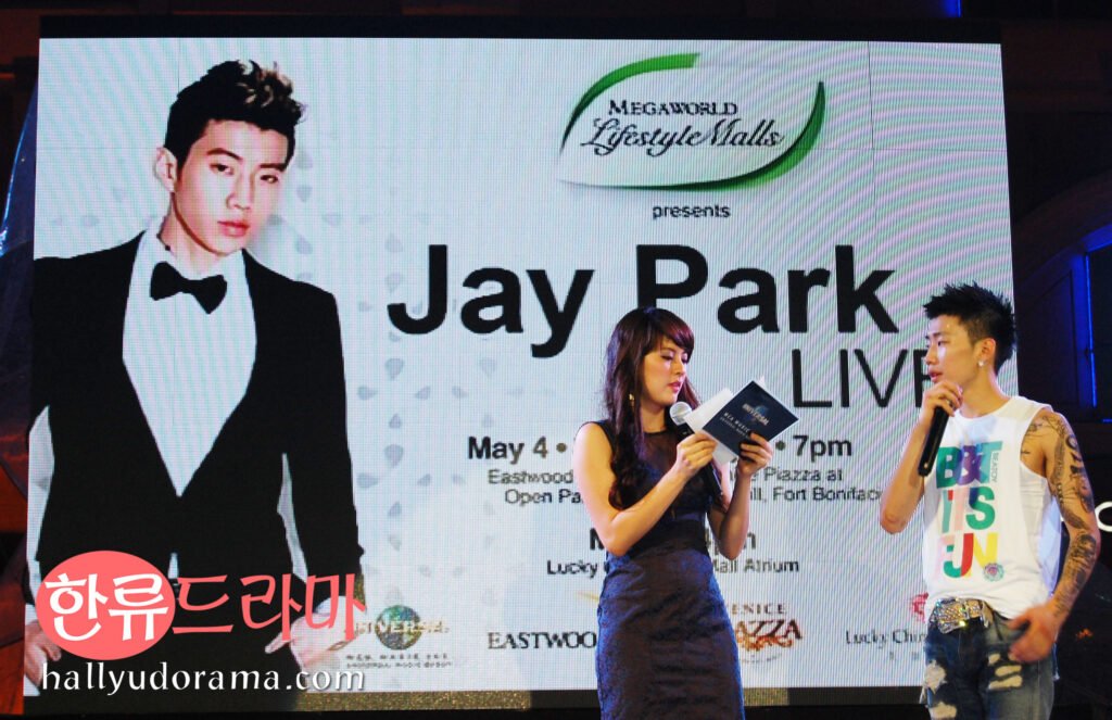 Jay Park with RX93.1 DJ and host Jinri Park