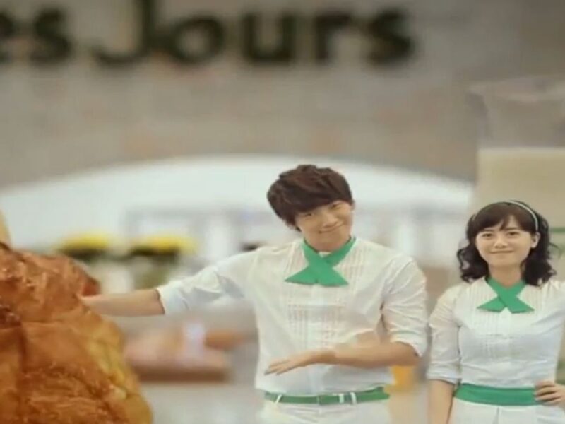 Rain and Goo Hye-sun for Tous Les Jours