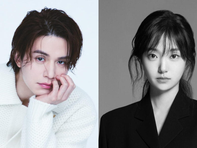 Composite photo of Lee Dong-wook and Kim Hye-jun