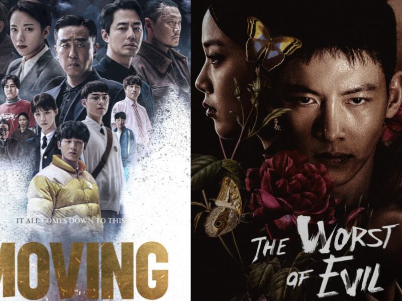 Posters of "Moving" and "The Worst of Evil"