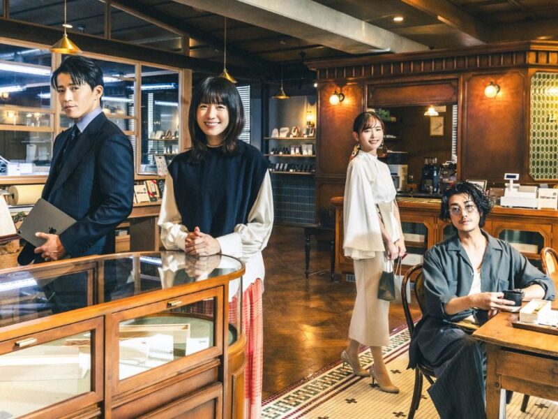 Shun Oguri, Han Hyo-joo, Yuri Nakamura, and Akanishi Jin