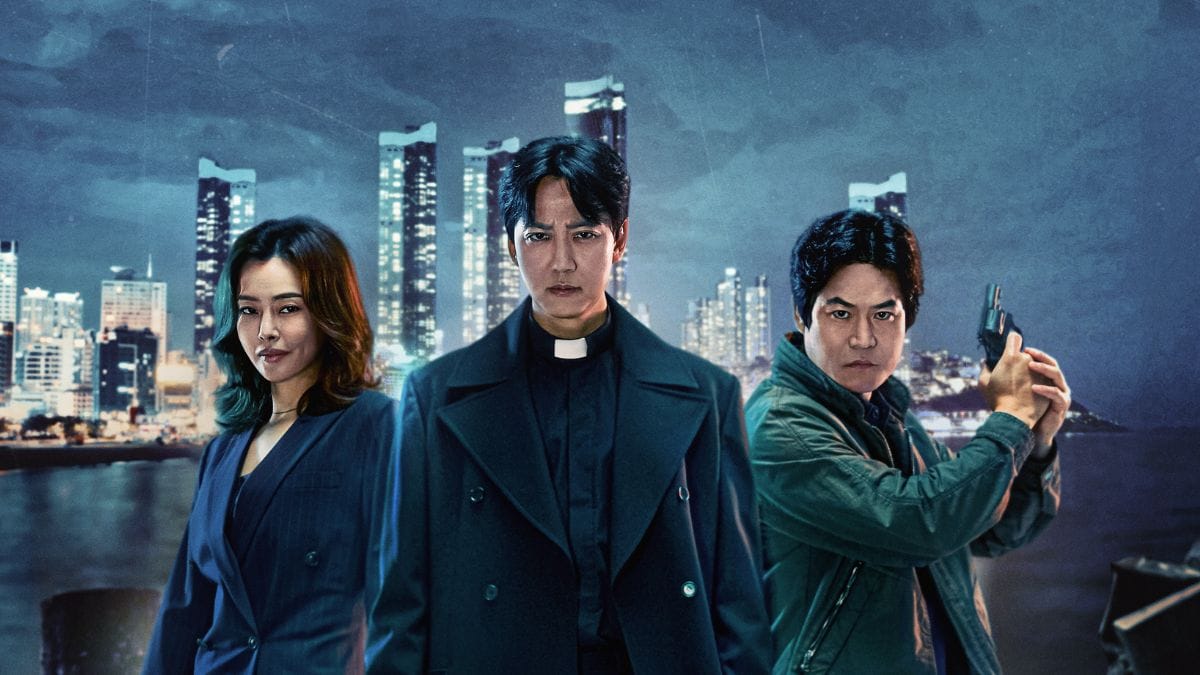 Lee Hanee, Kim Nam-gil, and Kim Sung-kyun in "The Fiery Priest 2"