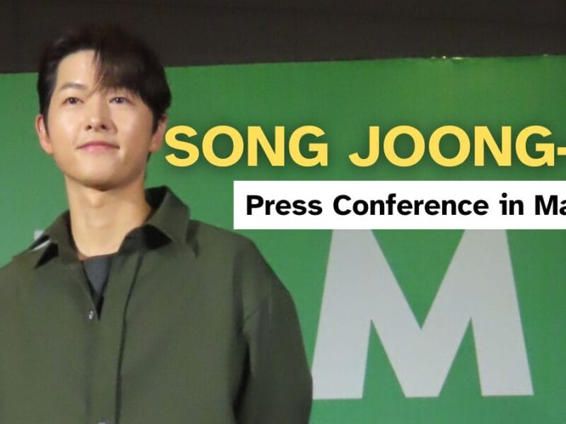 Song Joong-ki Press Conference in Manila