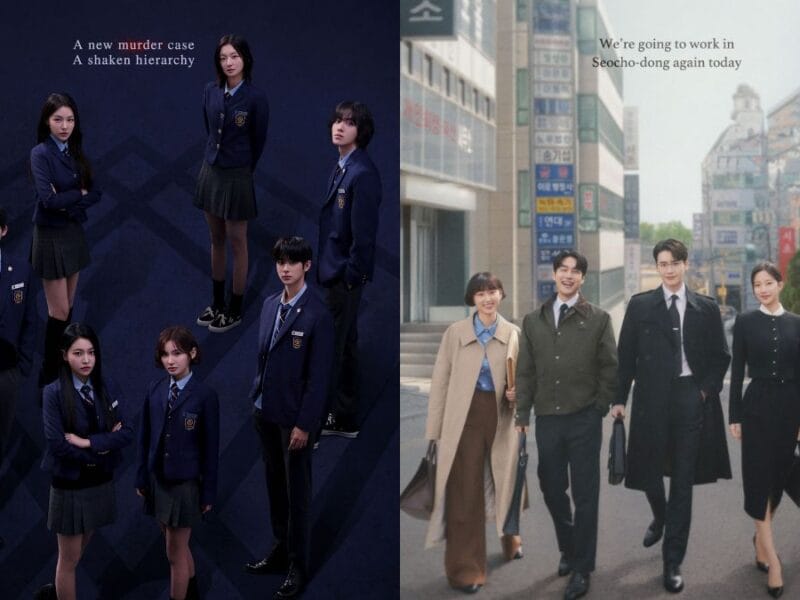 "Cheongdam International High School 2" and "Law and the City" posters
