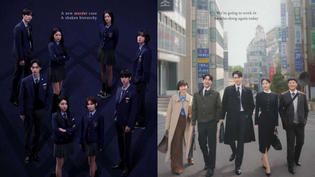 "Cheongdam International High School 2" and "Law and the City" posters