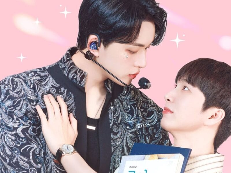 Kim Kang-min and Kevin of OMEGA X in “My Bias Is Showing!” poster