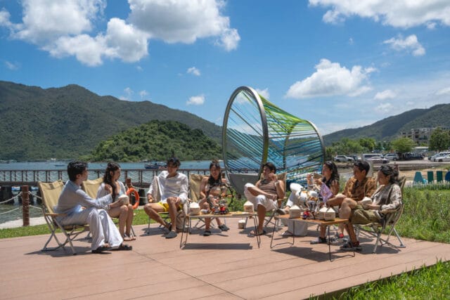 "Love on the Clock" cast at GO PARK Aqua — a water sports center along Sai Sha’s coastline