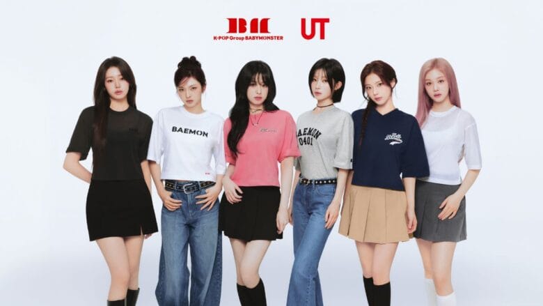 BABYMONSTER wearing UNIQLO shirts