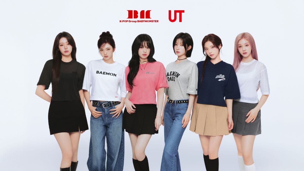 BABYMONSTER wearing UNIQLO shirts