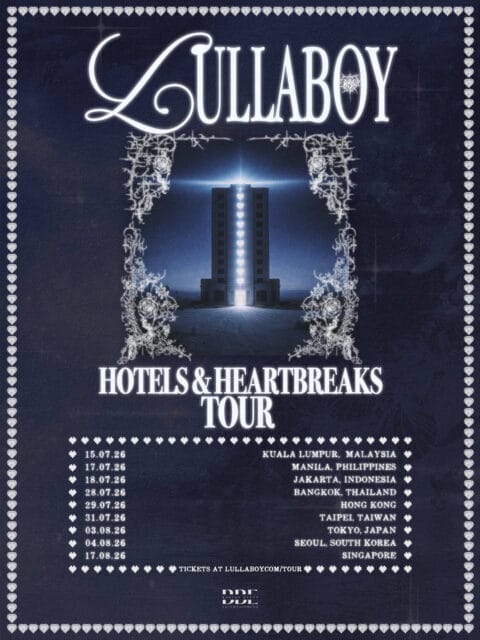 Poster of lullaboy's Hotels & Heartbreaks tour