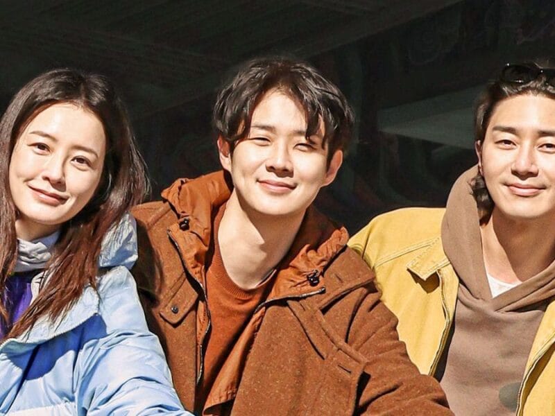 Jung Yu-mi, Choi Woo-shik, and Park Seo-joon in "Unplanned Trip"