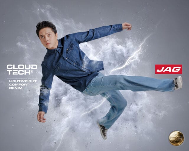 Daniel Padilla wearing JAG Jeans' Cloud Tech