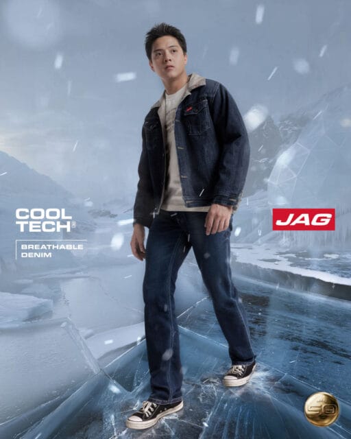 Daniel Padilla wearing JAG Jeans' Cool Tech demin